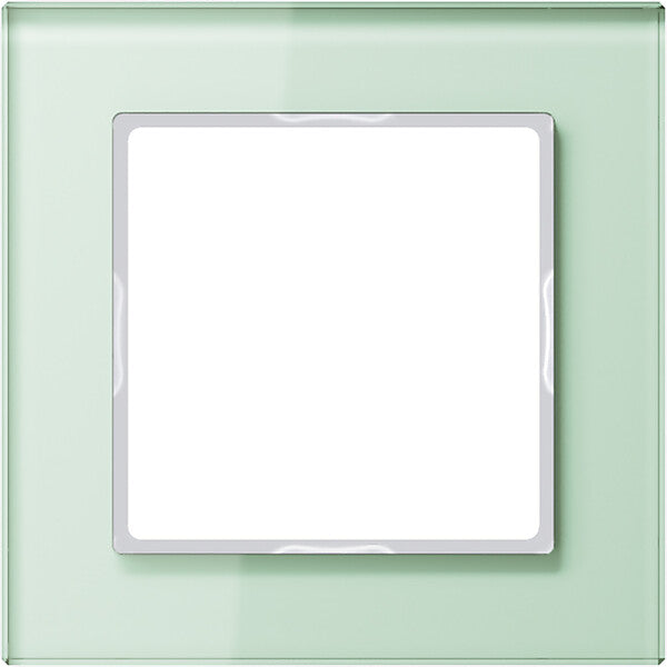JUNG Glasrahmen 1-fach mt/ws waage/senkrecht AC 581 GL WMT